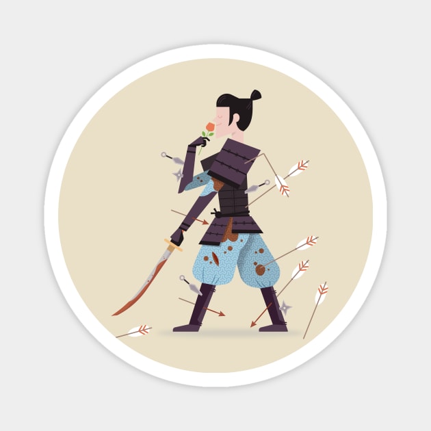 Samurai Magnet by wharton